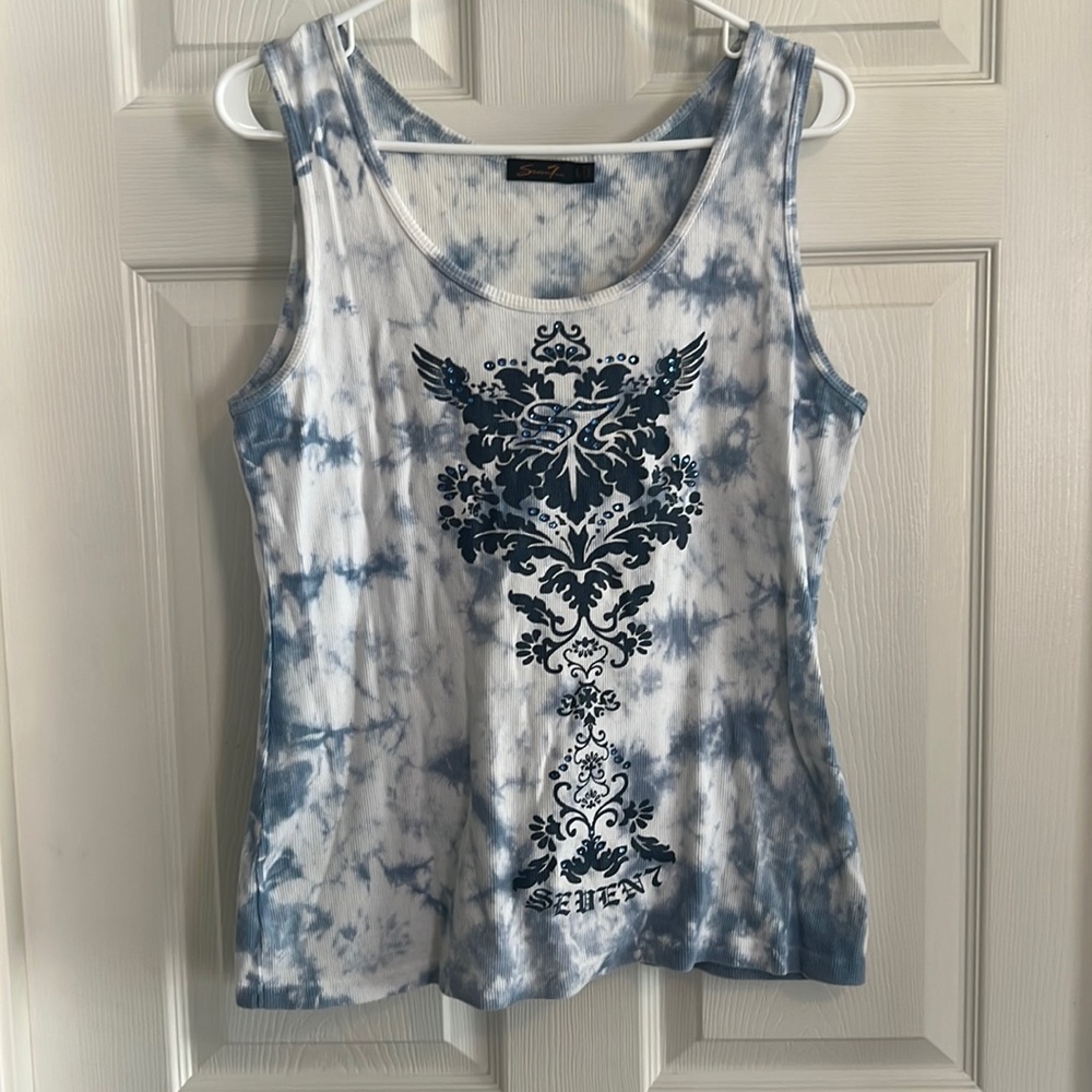 Seven7 Ribbed Tank - Picture 1 of 5
